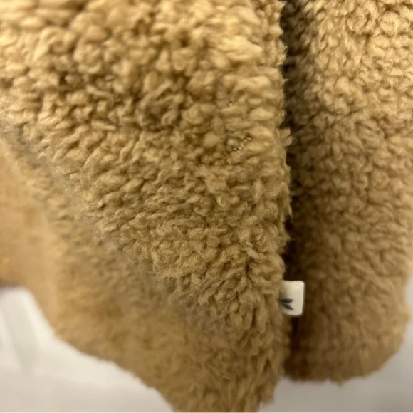 Koolaburra by Ugg quarter zip tan camel teddy bear sheep women’s size large - Picture 3 of 7